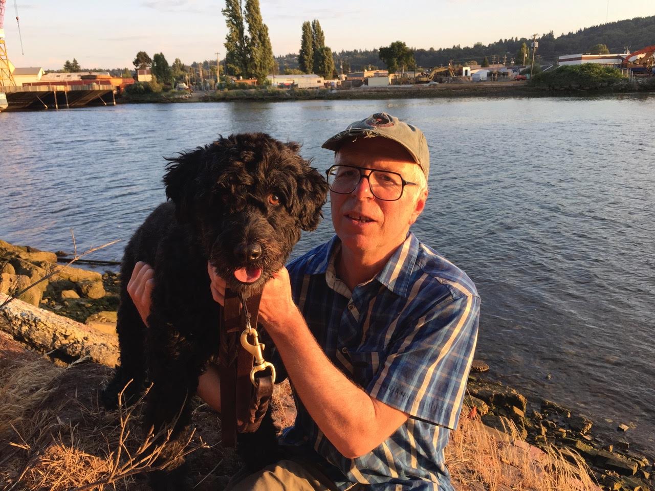 Doug Nufer and his dog