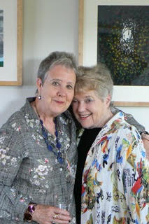 Tess Gallagher (left) and Joan Swift. Photo courtesy Tess Gallagher.